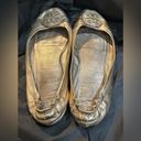 Tory Burch  Gold leather ballerina flats sz 10.5 Photo 2