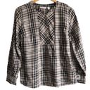 Denim & Co  Plaid Blouse  Photo 1