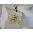 Anne Klein  Women's White Linen-Blend Roll-Tab-Sleeve Button down Shirt M Photo 7