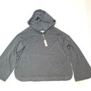 Max Studio  Grey Fleece-lined Sweatshirt Hoodie Photo 3