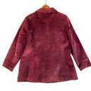 Cherokee  Women’s 22W Plus Size Red Suede Leather Jacket Coat Zip Front ^ EUC Photo 3