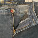 Anne Klein  Dark Blue Jeans Mid Rise Skinny Size 12 Photo 5