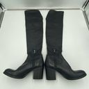 Barney’s New York Barneys New York Black Soft Leather Pull On Over The Knee Boots Size 40 Photo 4