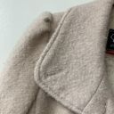 Guess wool blend knee length pea coat double breasted pastel blush pink Small Photo 9