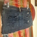 Roxy  3 Button Fly  Denim Mini Skirt Size 7 Photo 3