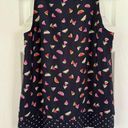 Maison Jules  Sleeveless Blouse Tank Shirt Watermelons polka dot Summer Medium Photo 0