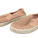 Soda  Dusty Pink Perforated Slip On Sneakers Sz 6 Photo 4