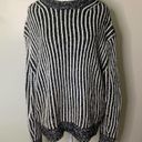 Elizabeth and James  Black and White Sweater Women's Medium Photo 3