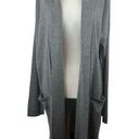 BCBGMAXAZRIA  Womens 100% Merino Wool Longline Cardigan in Grey Sz M | Soft Comfy Photo 0