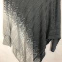 Women's Dip Dye Asymmetrical Poncho/Sweater Size M Size M Photo 7