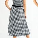 Draper James NWT  Sleeveless Knot-Waist Midi Dress Black & White Gingham Size XXL Photo 13