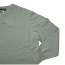 360 Cashmere NWT  Wayne Pocket Crewneck Sweater in Sage Green Cashmere Pullover L Photo 1