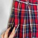 Pendleton  Vintage Shorts Size 6 Red Plaid Bermudas Punk Grunge Edgy Photo 4