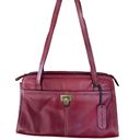 Liz Claiborne Vintage Red Leather Handbag Shoulder Bag Y2K Photo 0