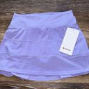 Lululemon  Pace Rival Skirt Mid-Rise Long Lilac Smoke Size 2 NWT Photo 4