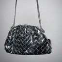 ZARA Full Grain Woven Pouch/ Shoulder/ Clutch Bag - silver Photo 5