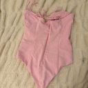 ZARA Pink Fitted Bodysuit Photo 2