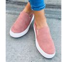 Soda Shoes Mauve Micro Suede Slip On Sneaky Photo 1