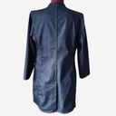 Chico's  Denim Long Line Blazer Jacket Office Party M Blue Photo 5