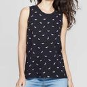 Fifth Sun NWT Black White Bat Tank Top Tee Goth Gothic New Photo 0