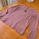 The Comfy Monrow Boyfriend Pocket Crew Tee Shirt Matte Pastel Pink, Size S Photo 3