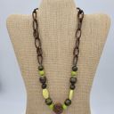 Coldwater Creek Vintage  Beaded Stone Necklace Chunky Boho Fashion Accessories Photo 1