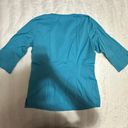 Butter Soft Teal Blue Scrub Top Photo 2