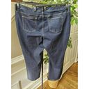 st. john's bay  Women Blue Denim Cotton Mid Rise Straight Leg Jeans Pant Size 24WS Photo 4