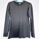 Zyia  Active Black Mesh Long Sleeve Activewear Top Size Small Photo 1