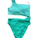 Ny&co NY &  Green Blue Colorblock Swimsuit Size XL NEW Photo 0