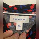 Popsugar  Cherry Dream Women’s Tee shirt Size Xl Red Blue & Black GUC Photo 2