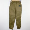 LF  Carmar Tan Olive Green High-Rise Paperbag Jogger Pants Women's Size 6 NWT Photo 5