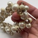 Monet Signed  Stretchy Stretch Bead Beaded Bracelet Chunky Statement Style Photo 6