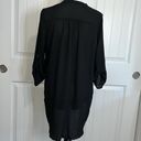 Lush Clothing Lush black shirt dress tunic high low asymmetrical quarter sleeve. Medium Photo 5