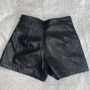 Amazon Black Leather Shorts Photo 2