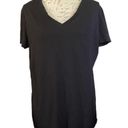 Felina  Black V Neck Cotton Short Sleeve Shirt XX-Large Photo 1