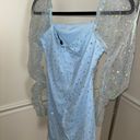 Blue Sequin Cocktail Dress Size M Photo 1