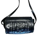 Patricia Nash black leather Amatrice Florence Tooled Mini Barrel Crossbody Bag Photo 3