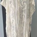 On The Road Ivory Sheer Embroidered Coverup Photo 0