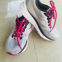 Saucony  women’s 7.5 Ride 14 PwrRun Gray Pink Sneakers S10651-55 Photo 1