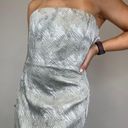 Carmen Marc Valvo  Collection Strapless Beaded Column Dress Photo 11