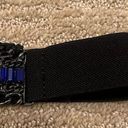 BCBGMAXAZRIA  Black and Blue Gem Chain Belt Photo 4