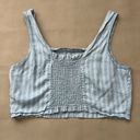 Thread and Supply  Denim-look bustier women’s Crop top L Photo 5