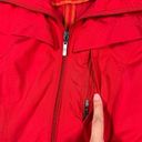 Cole Haan  Women’s S Hooded Packable Water Resistant Raincoat Jacket Red Travel Photo 14