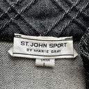 St. John  Sport Dark Denim Ruffle Jacket Photo 8