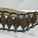 Chico's  Vintage Brown Boho Cabochon Studded Belt Size Small S Medium M Womens Photo 0