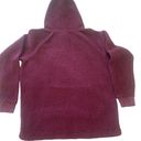 Victoria's Secret PINK Sherpa Half Zip Pullover Hoodie Jacket  Burgundy Photo 2