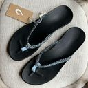 Olukai ho’opio trench blue Kapa flip flop Photo 0