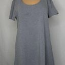 Natori Josie  Grey Swing Tunic Mini Dress T Shirt Photo 0