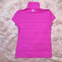 FILA  Golf Woman’s Pink Fitted 1/4 Zip Tee Size Small Photo 4